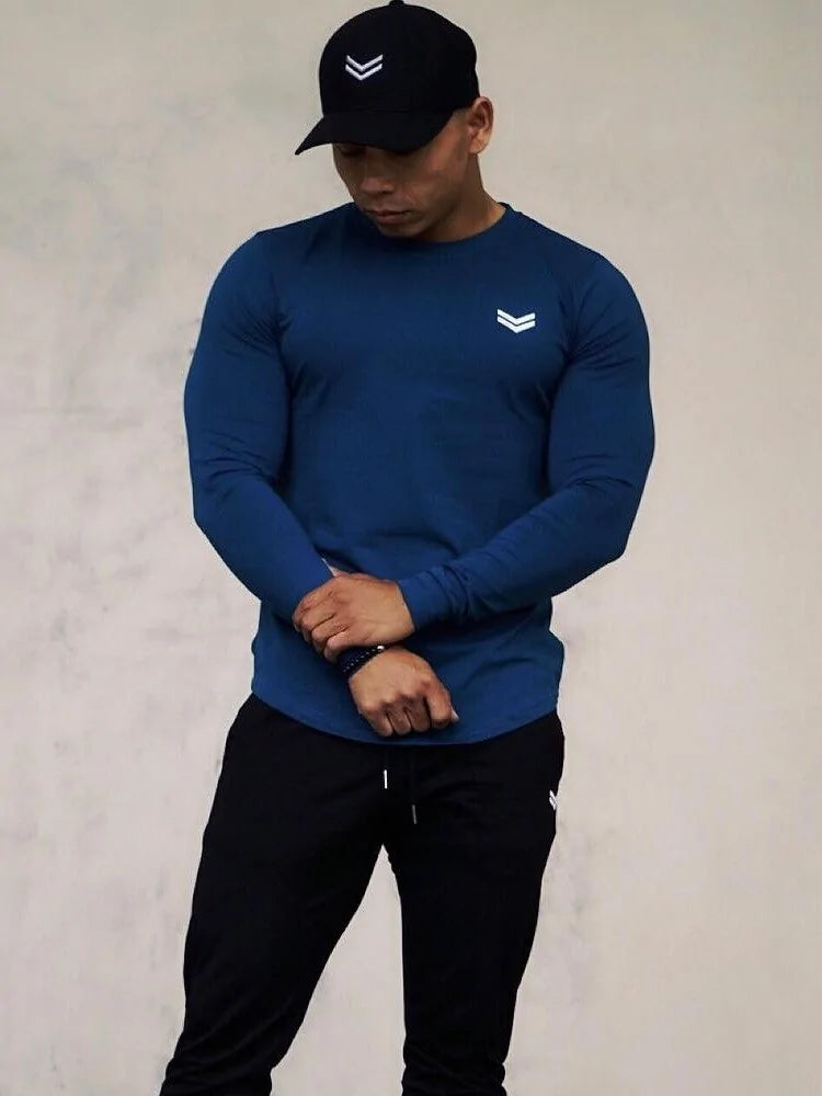 Men's Long Sleeve Cotton T-Shirt (3XL)