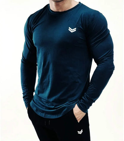 Men's Long Sleeve Cotton T-Shirt (3XL)