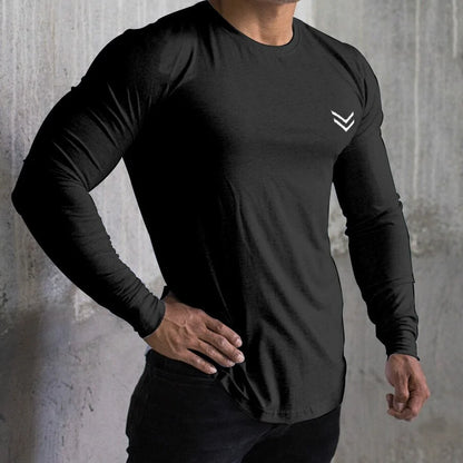 Men's Long Sleeve Cotton T-Shirt (3XL)